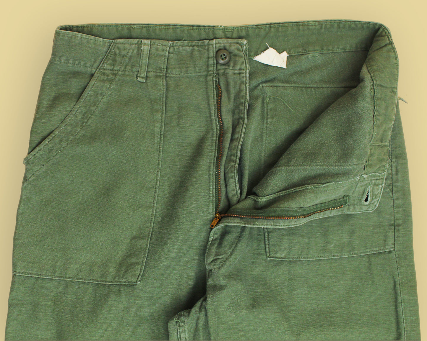 Vintage US Military OG-107 Cotton Sateen Fatigue Pants