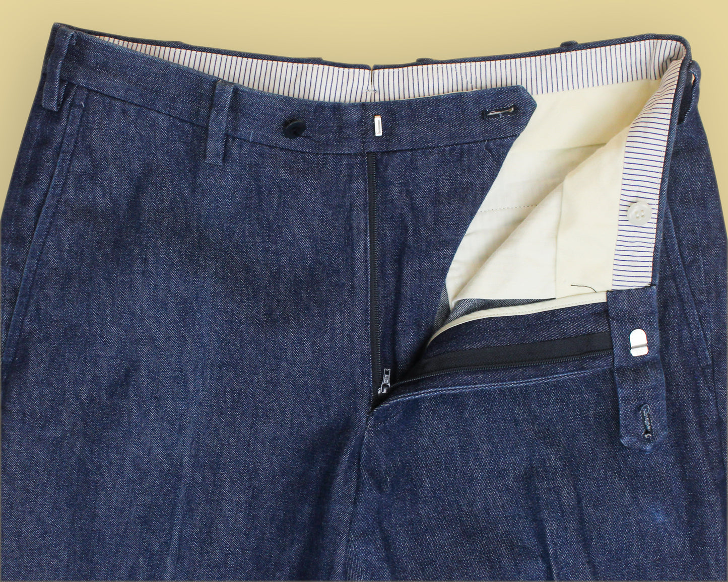 Pantalonaio Osaku Hayato Denim Flat Front Trousers