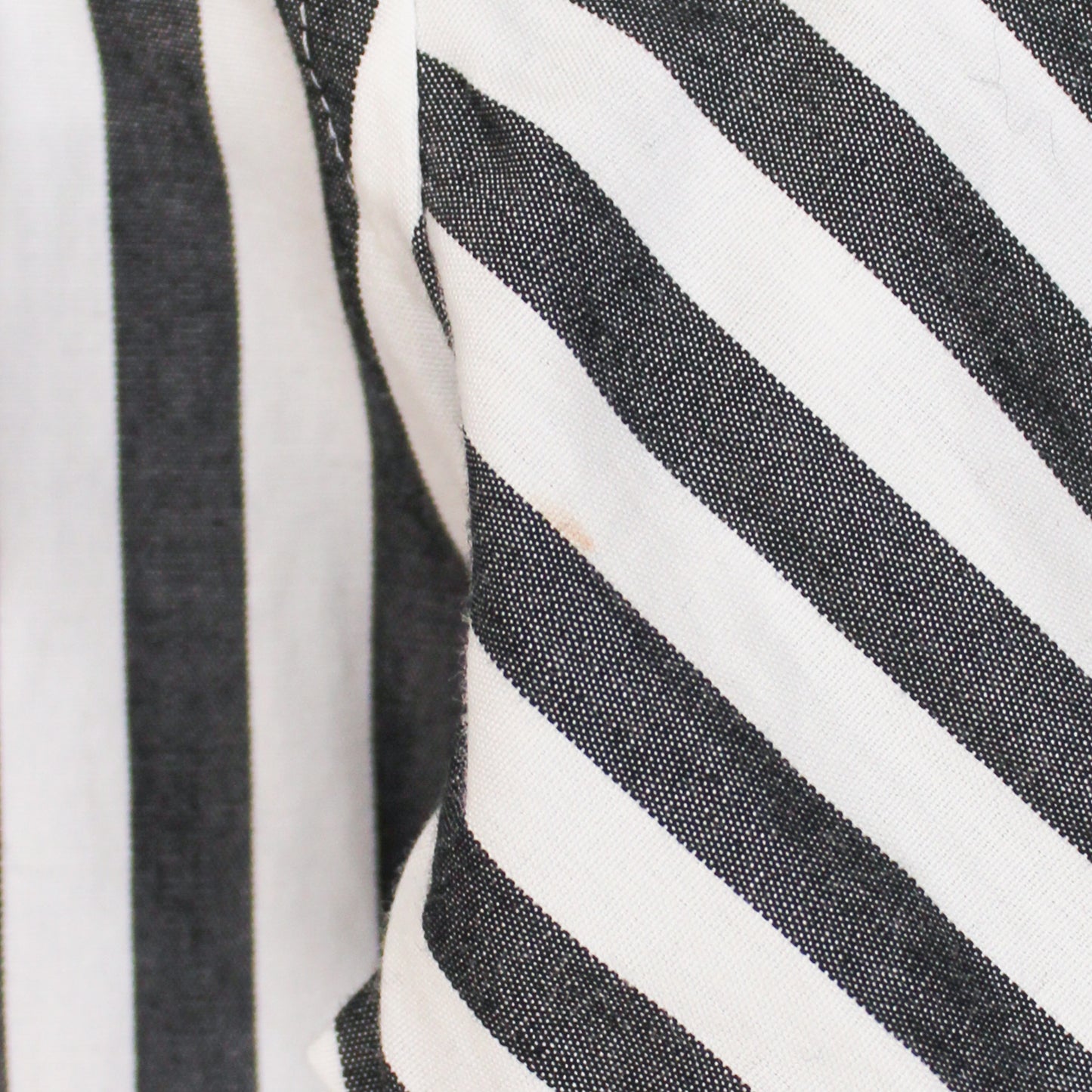 Comme des Garçons Striped Cotton Ulster Collar Shirt