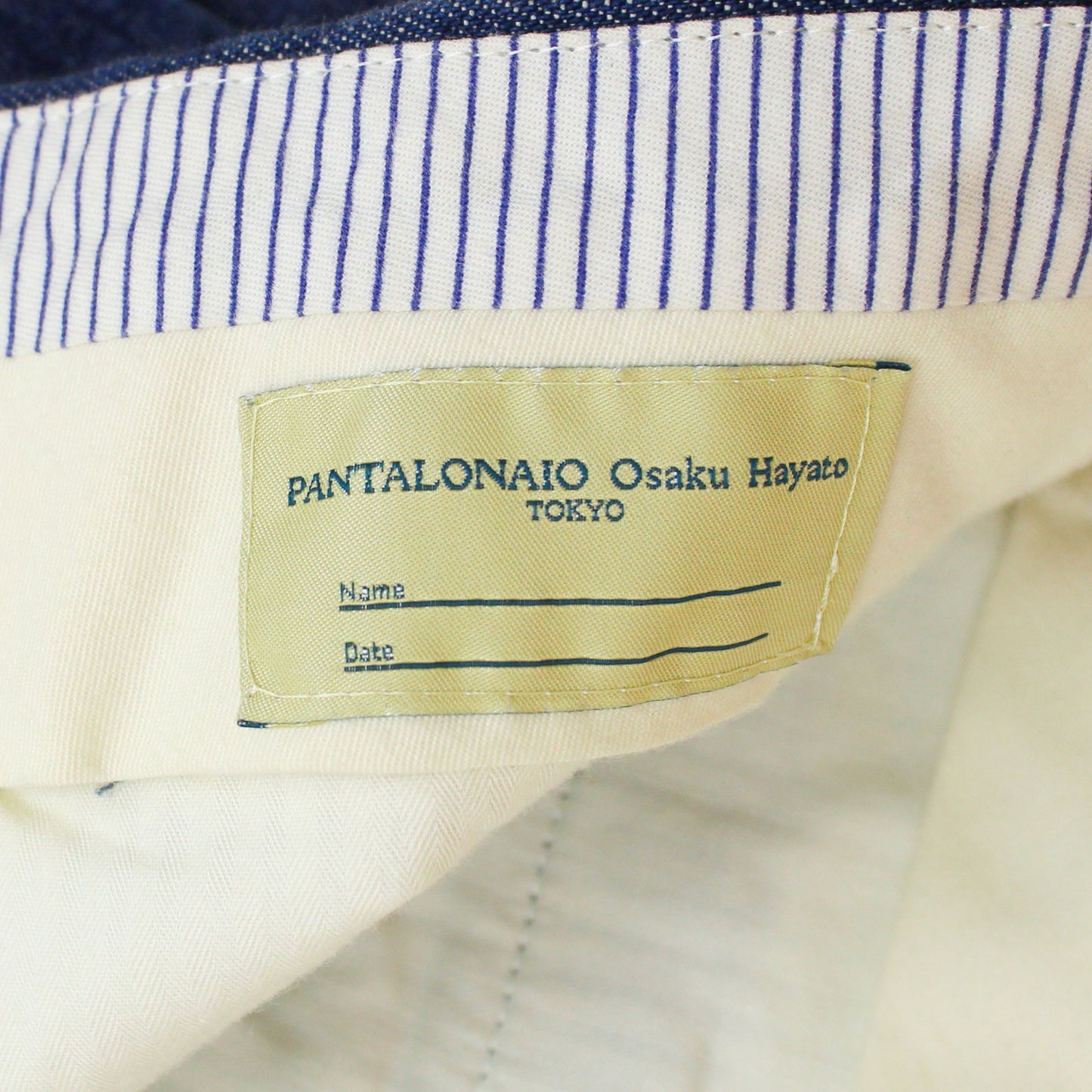 Pantalonaio Osaku Hayato Denim Flat Front Trousers