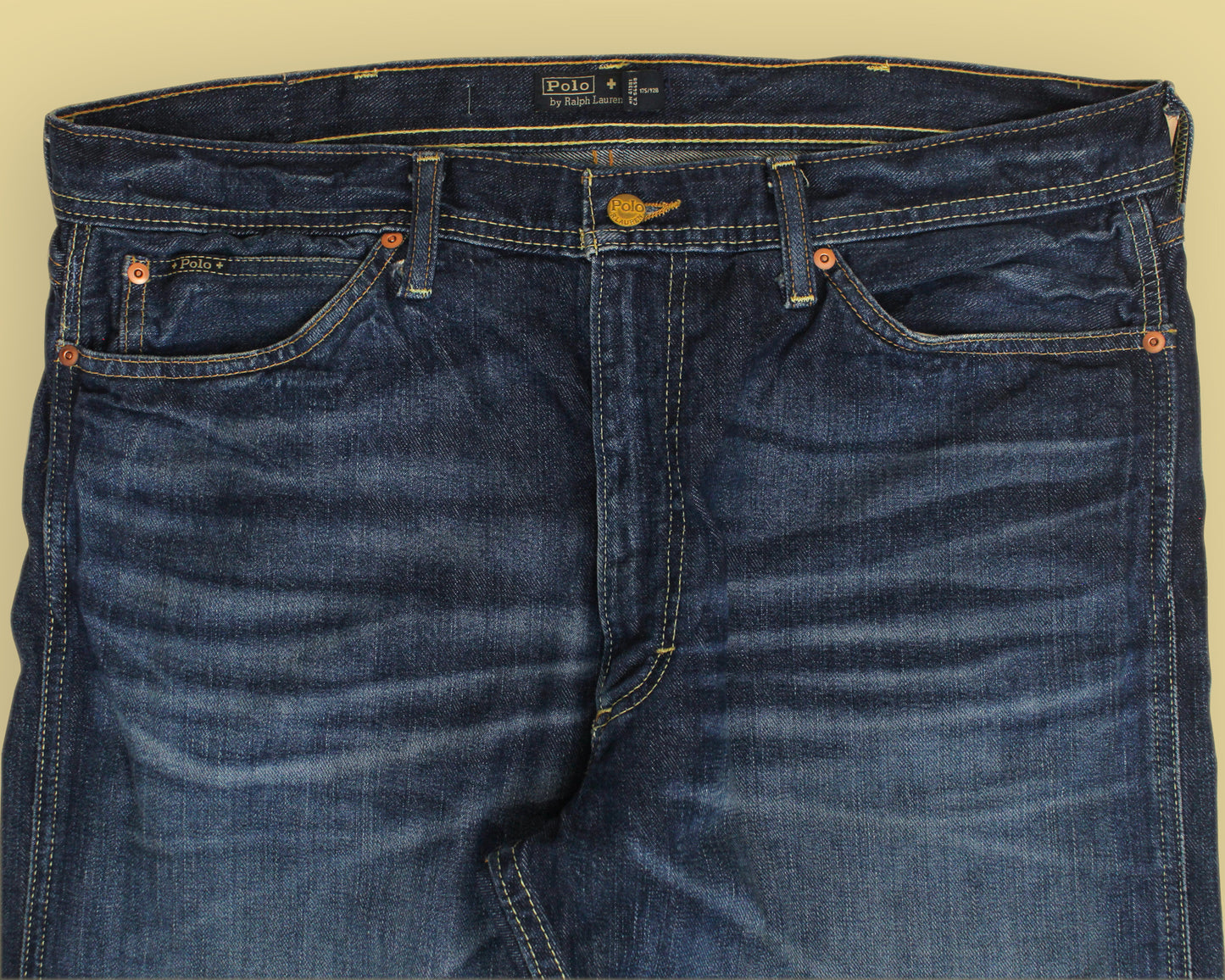 Polo Ralph Lauren x Naiomi Glasses Faded Denim Heritage Rider Jeans