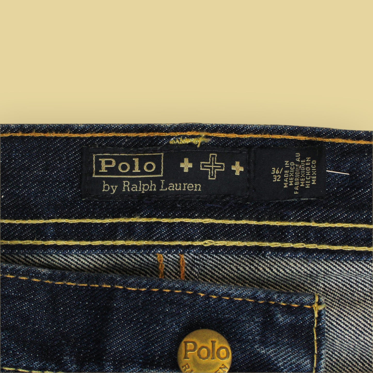 Polo Ralph Lauren x Naiomi Glasses Faded Denim Heritage Rider Jeans