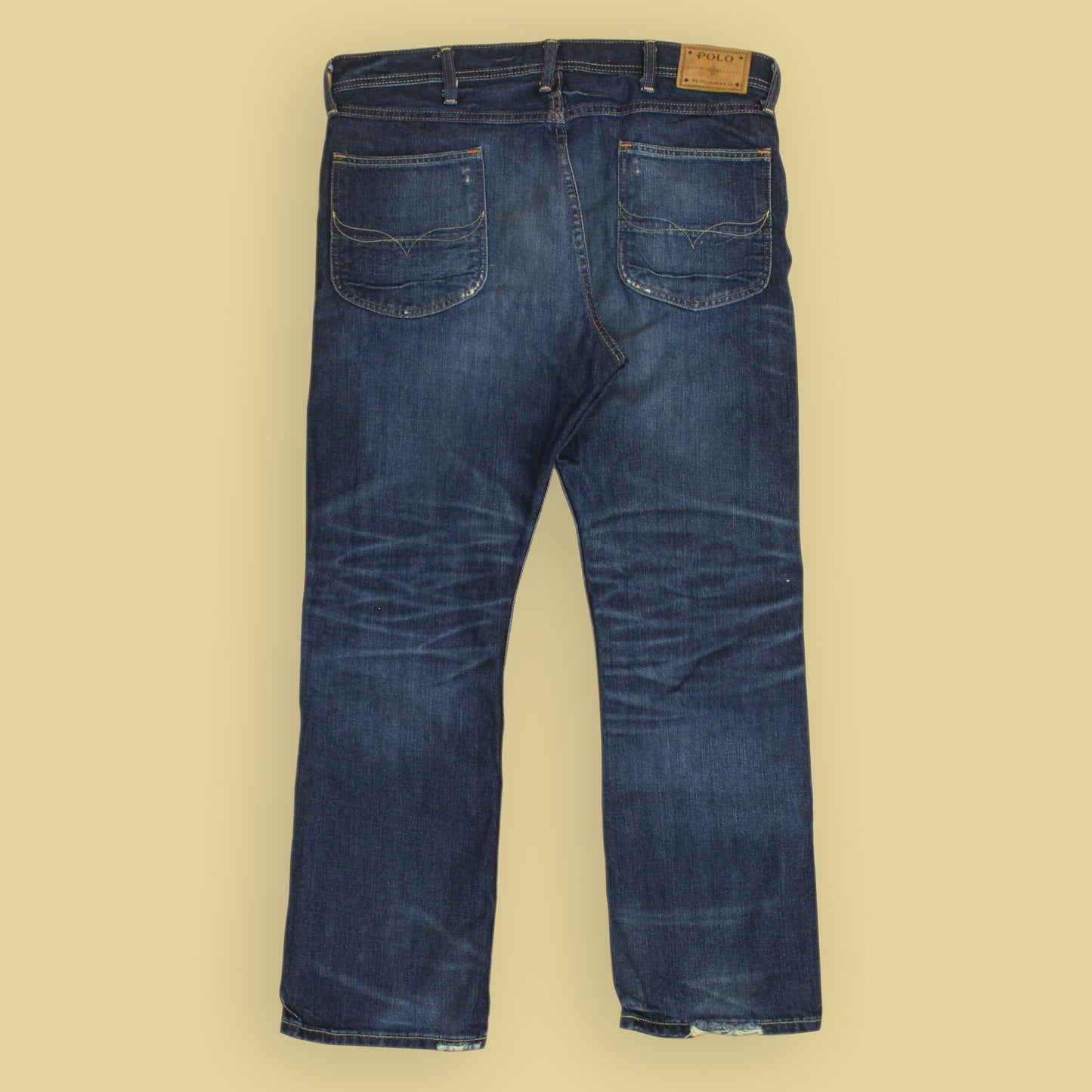 Polo Ralph Lauren x Naiomi Glasses Faded Denim Heritage Rider Jeans