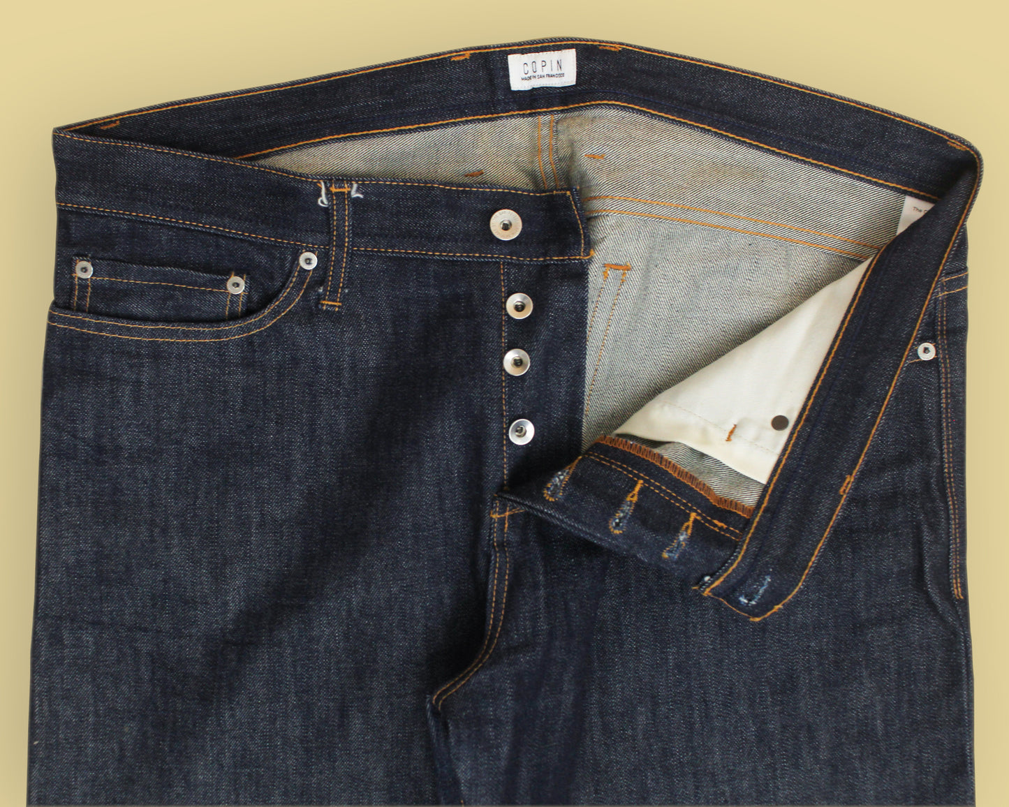 Copin San Francisco Raw Selvedge Denim "The Charles" Jeans