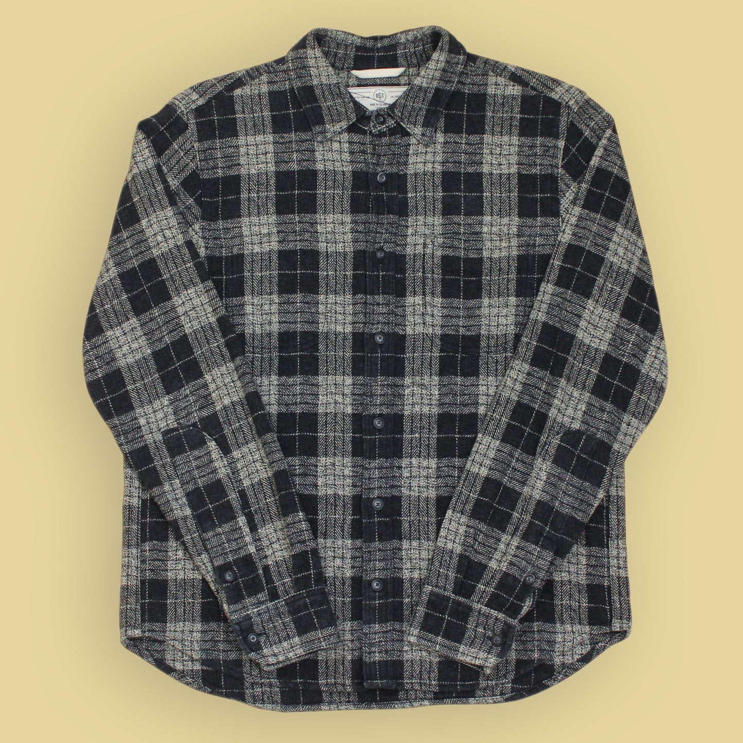 Rogue Territory Plaid Cotton Flannel Work Shirt