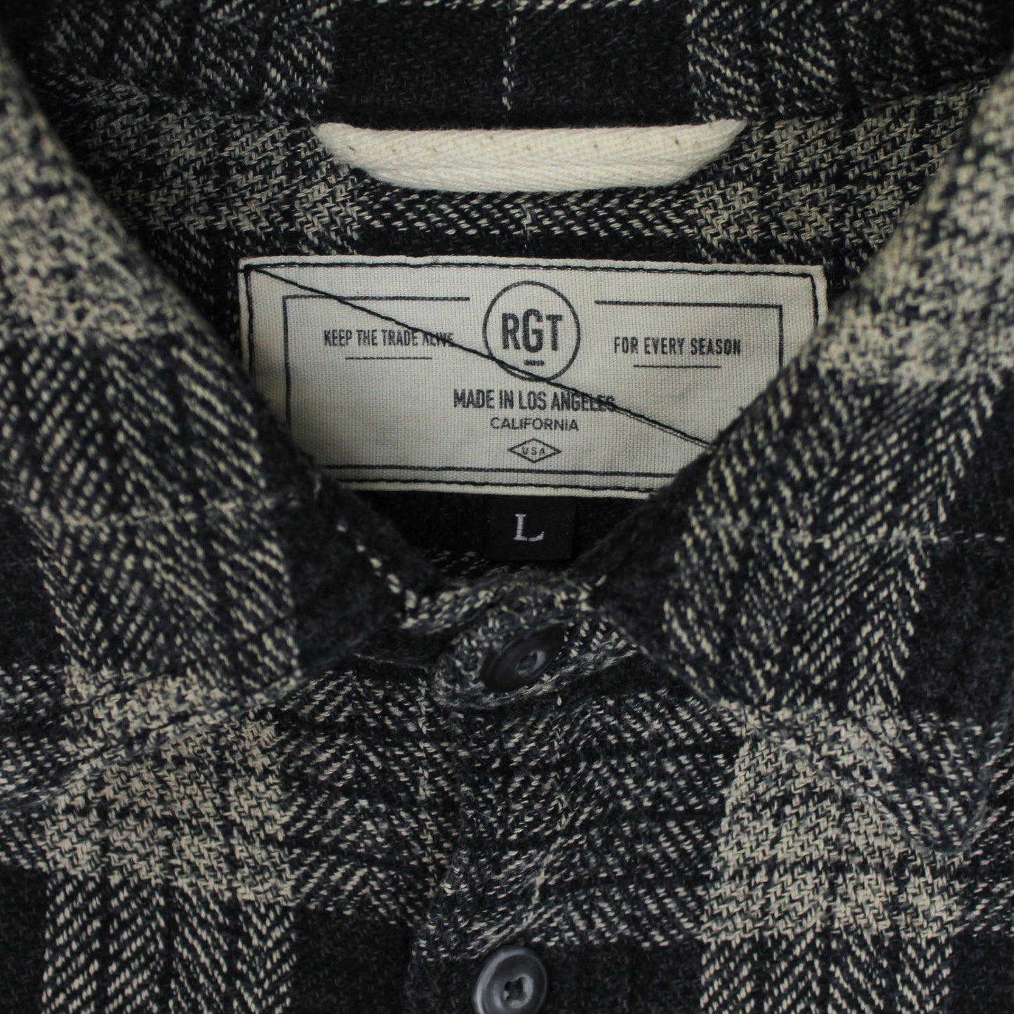 Rogue Territory Plaid Cotton Flannel Work Shirt