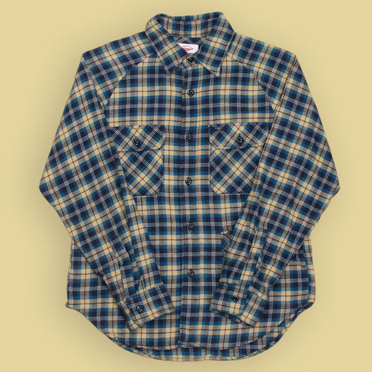 Battenwear Plaid Cotton Flannel Raglan Sleeve Shirt