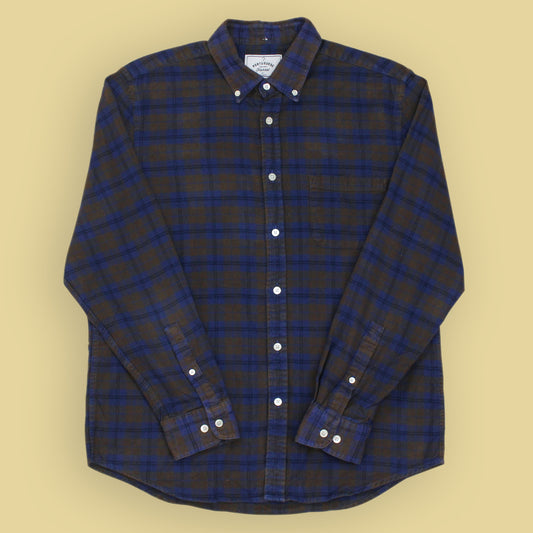 Portuguese Flannel Plaid Cotton Flannel Button Down Shirt