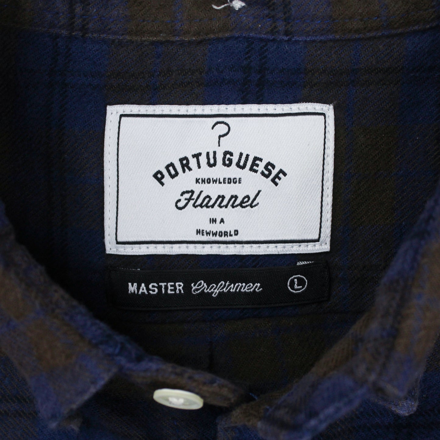 Portuguese Flannel Plaid Cotton Flannel Button Down Shirt