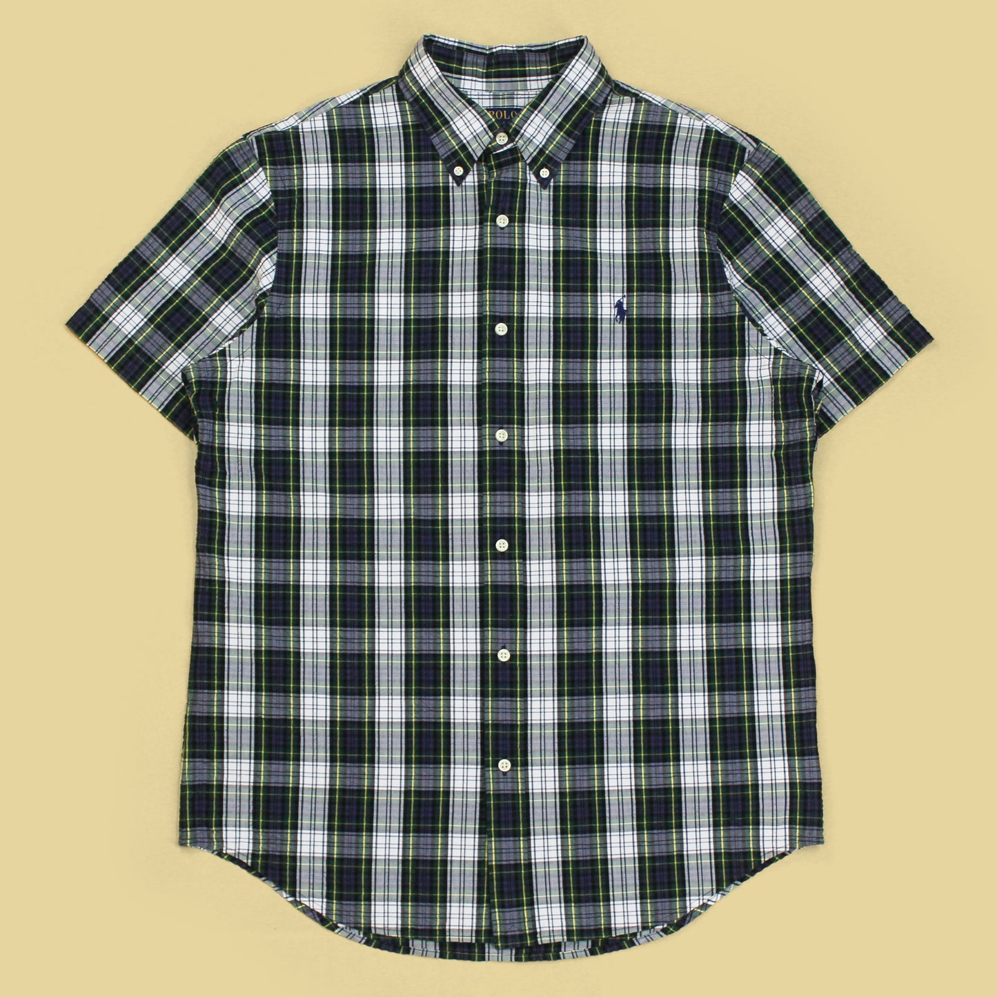 Polo Ralph Lauren Tartan Seersucker Short Sleeve Button-Down Shirt