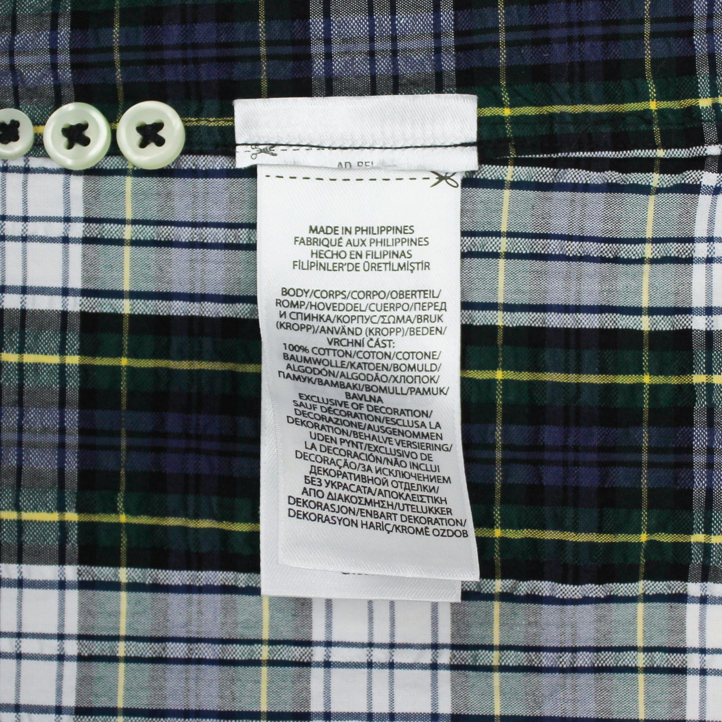 Polo Ralph Lauren Tartan Seersucker Short Sleeve Button-Down Shirt
