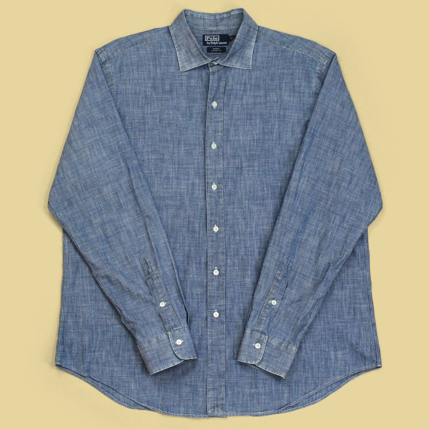 Polo Ralph Lauren Chambray Cotton Regent Collar Button-Up Shirt