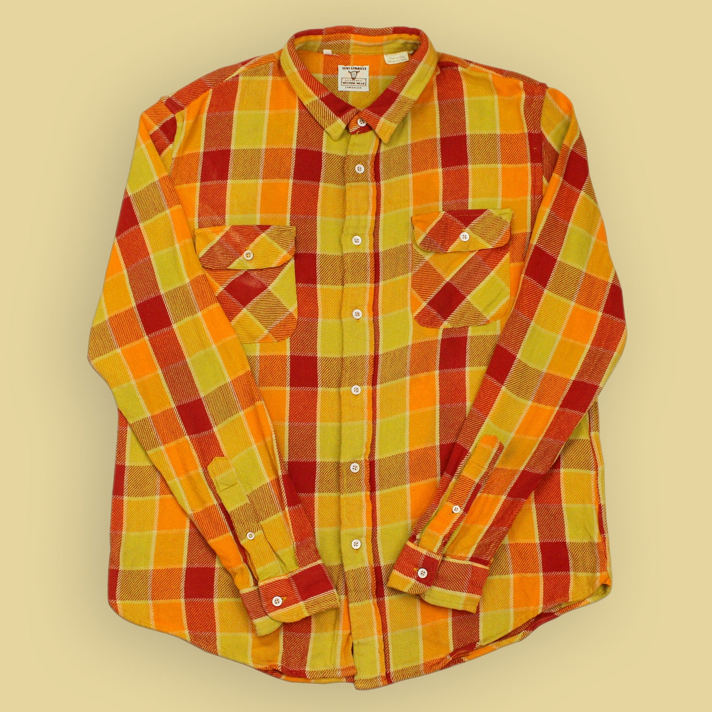 Levi's Vintage Clothing Plaid Cotton Flannel Work Shirt