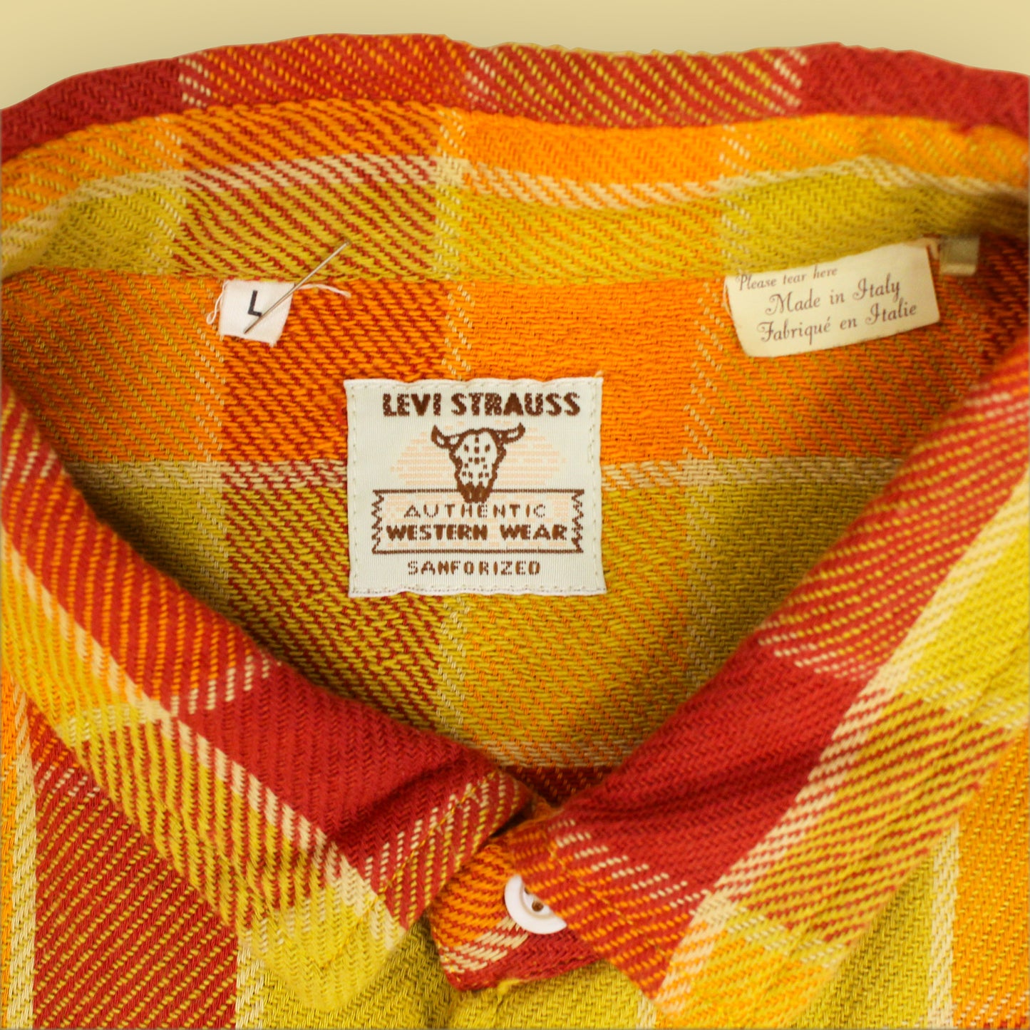 Levi's Vintage Clothing Plaid Cotton Flannel Work Shirt