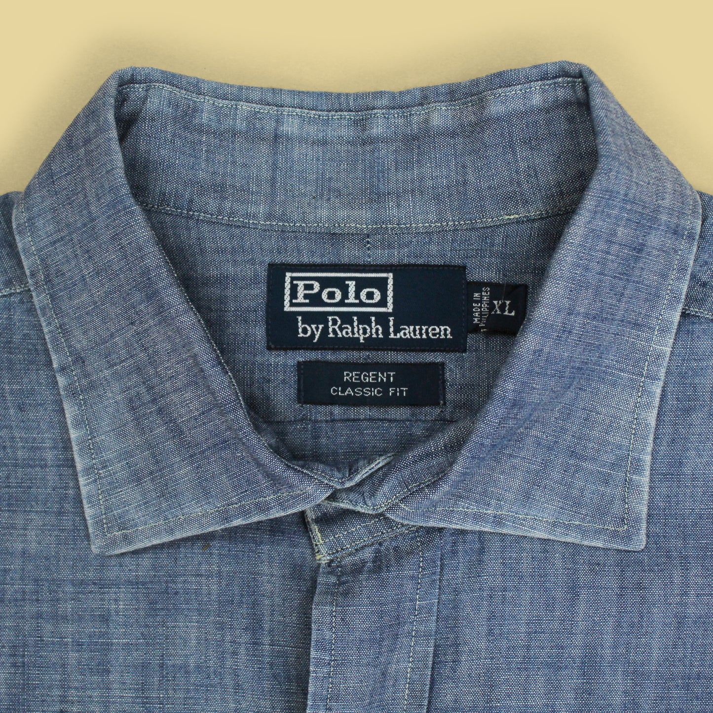 Polo Ralph Lauren Chambray Cotton Regent Collar Button-Up Shirt