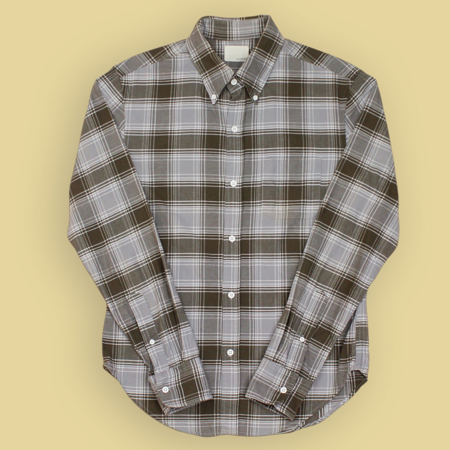 Band of Outsiders Plaid Cotton Flannel Button Down Shirt