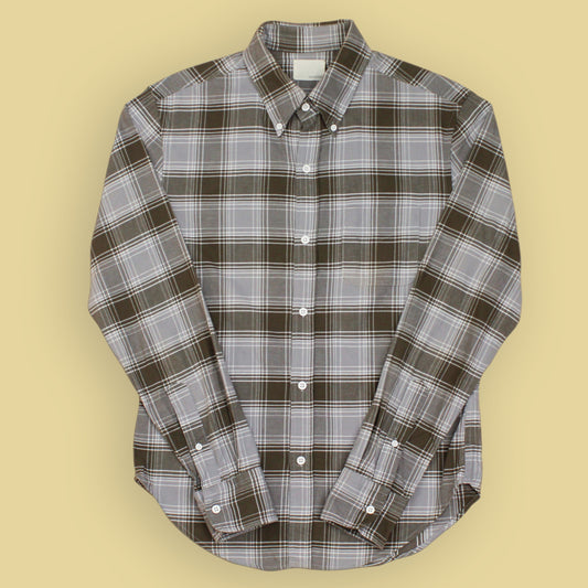 Band of Outsiders Plaid Cotton Flannel Button Down Shirt