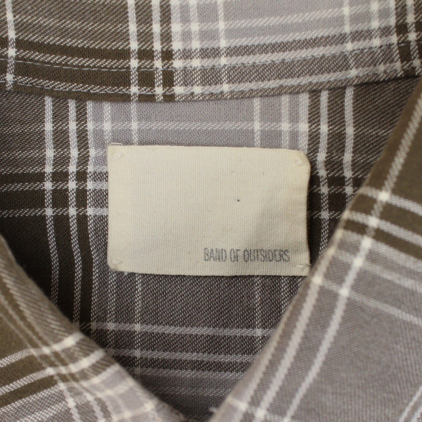 Band of Outsiders Plaid Cotton Flannel Button Down Shirt