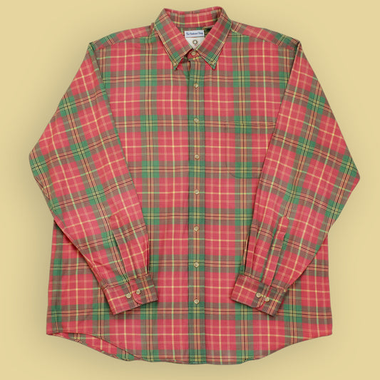 The Andover Shop Plaid Wool Cotton Viyella Plaid Button Down Shirt