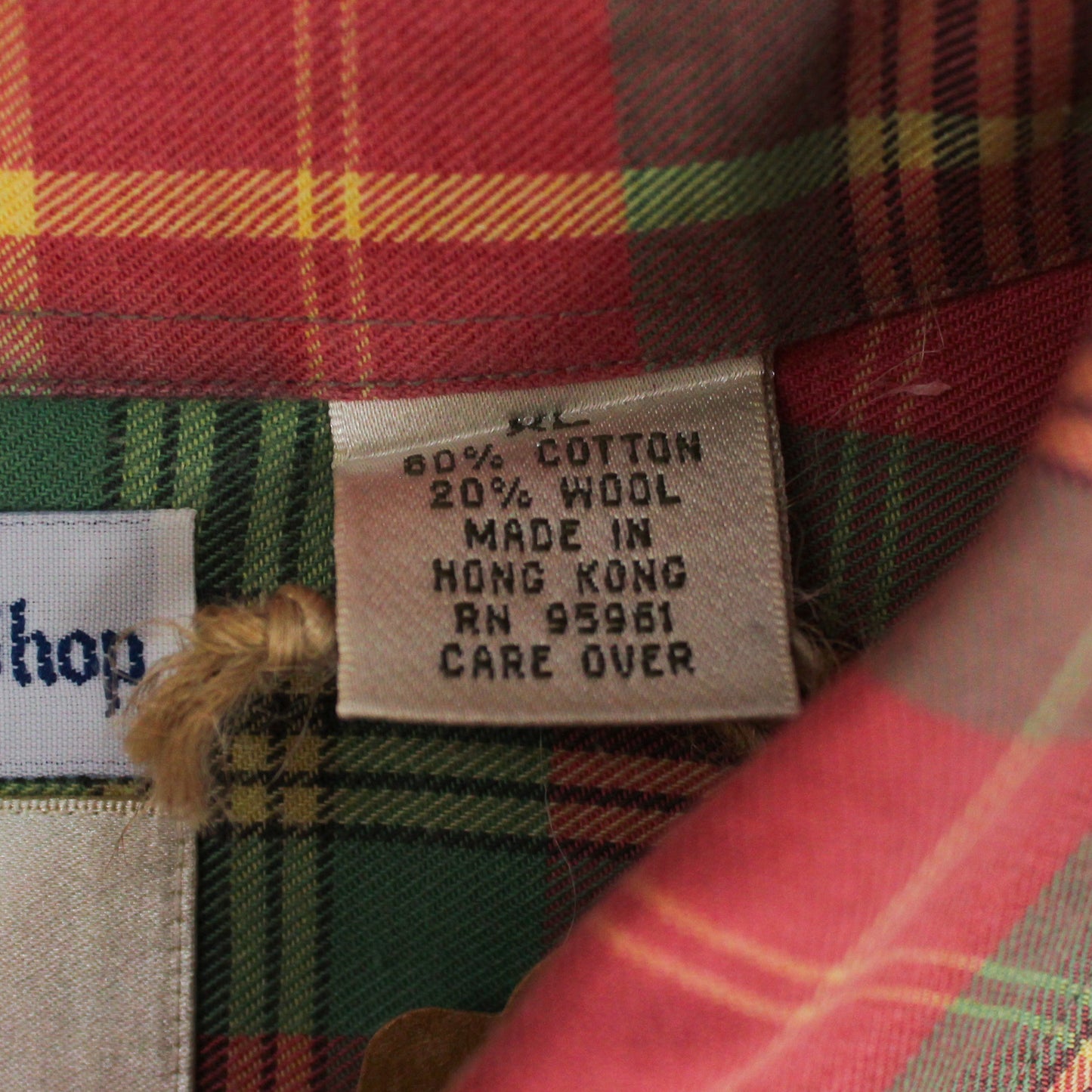 The Andover Shop Plaid Wool Cotton Viyella Plaid Button Down Shirt