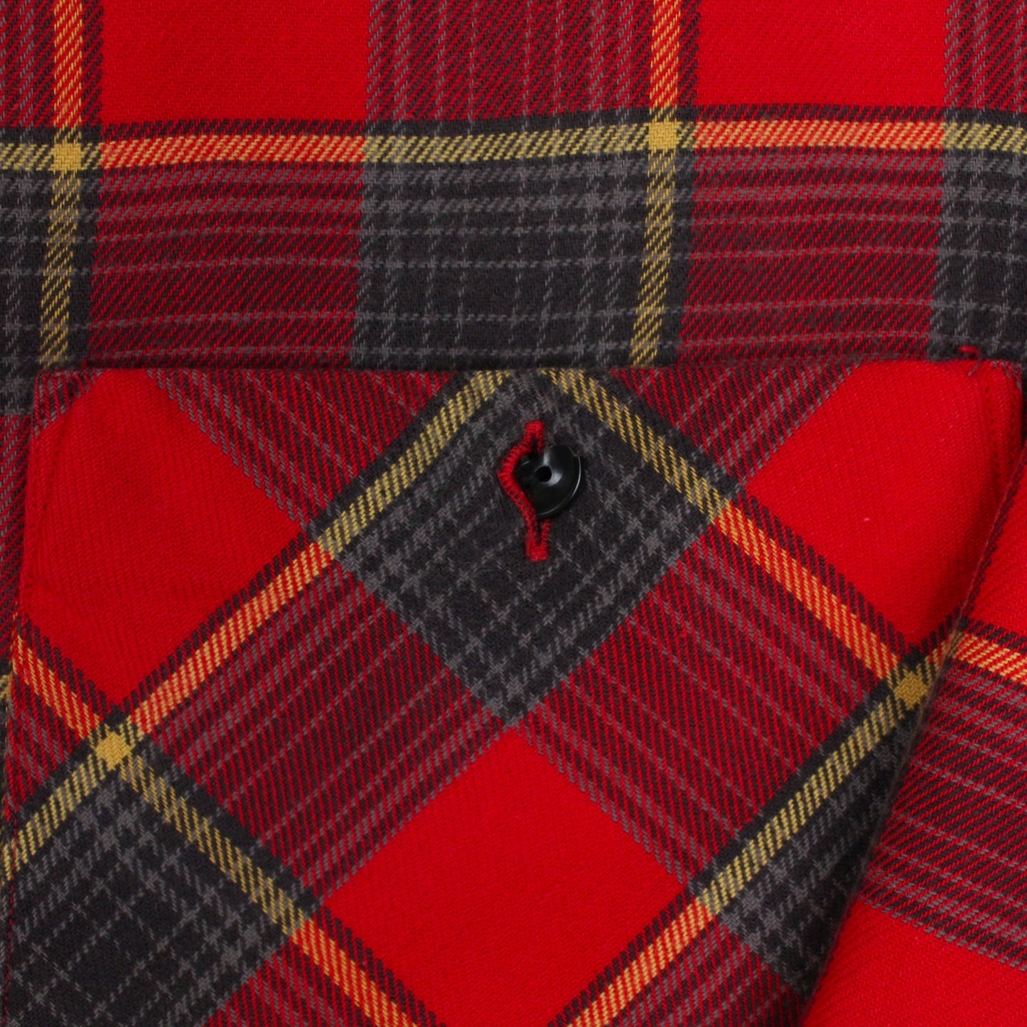 Polo Country Plaid Cotton Flannel Loop Collar Shirt