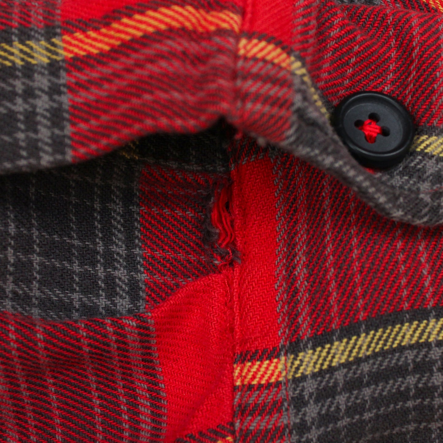 Polo Country Plaid Cotton Flannel Loop Collar Shirt