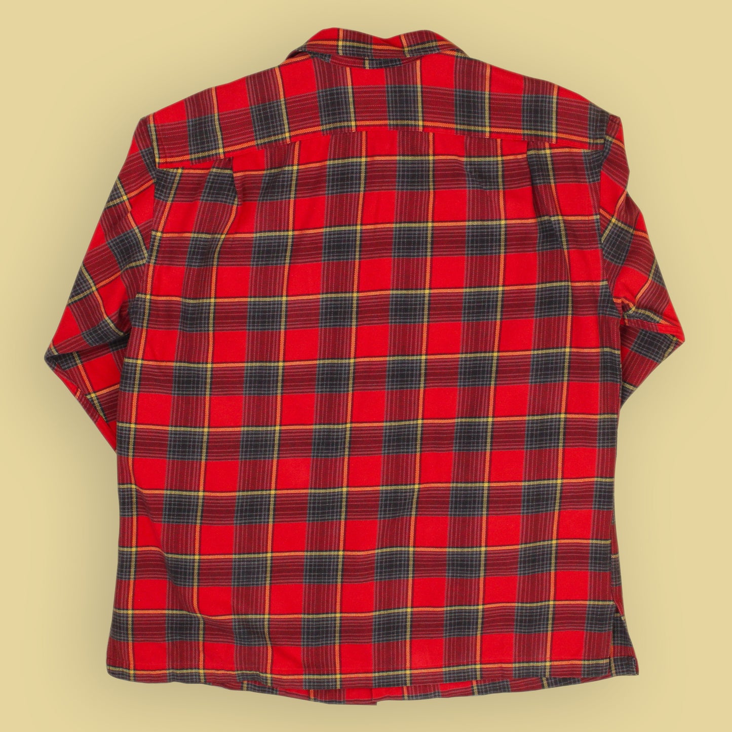 Polo Country Plaid Cotton Flannel Loop Collar Shirt