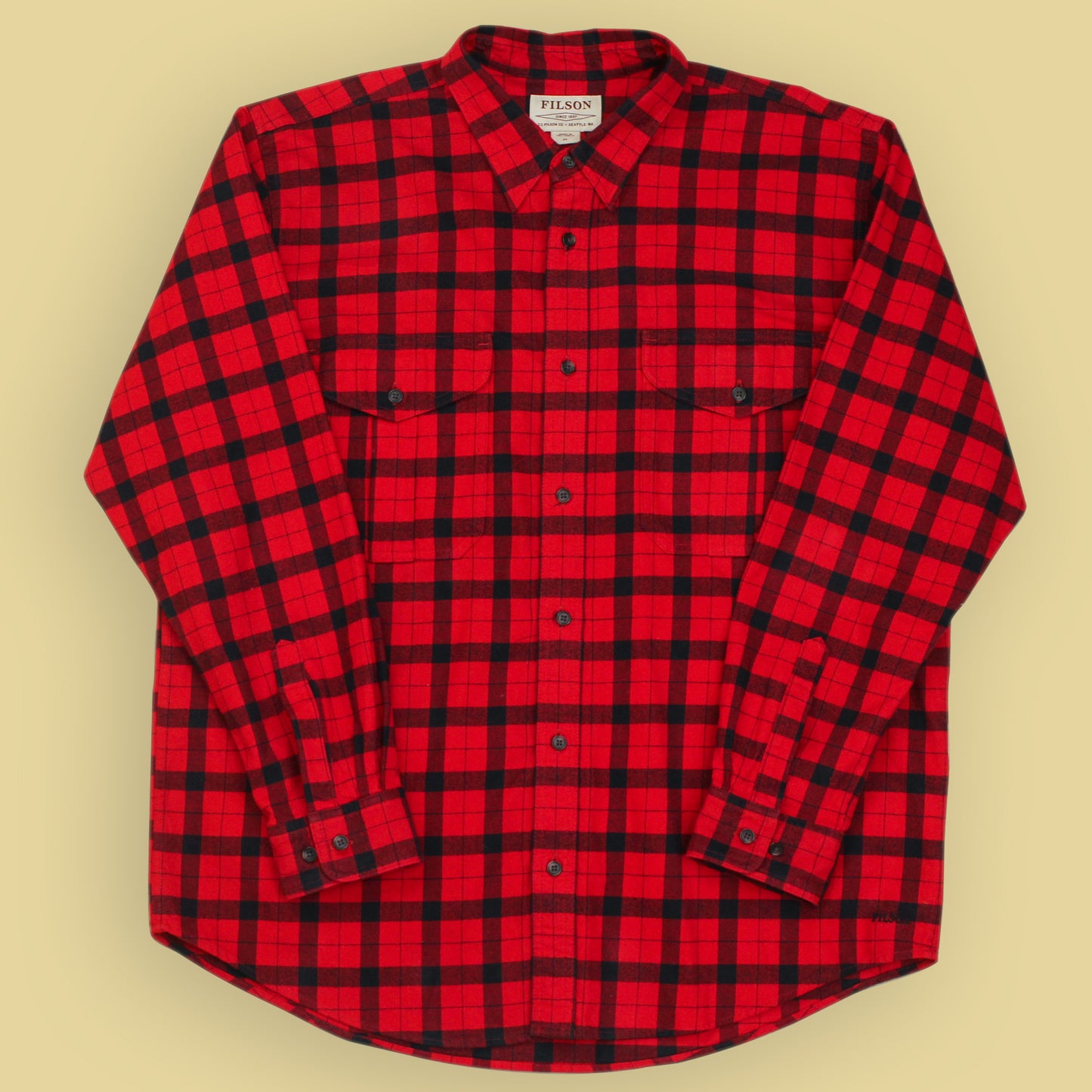 Filson Plaid Cotton Flannel Alaskan Guide Shirt