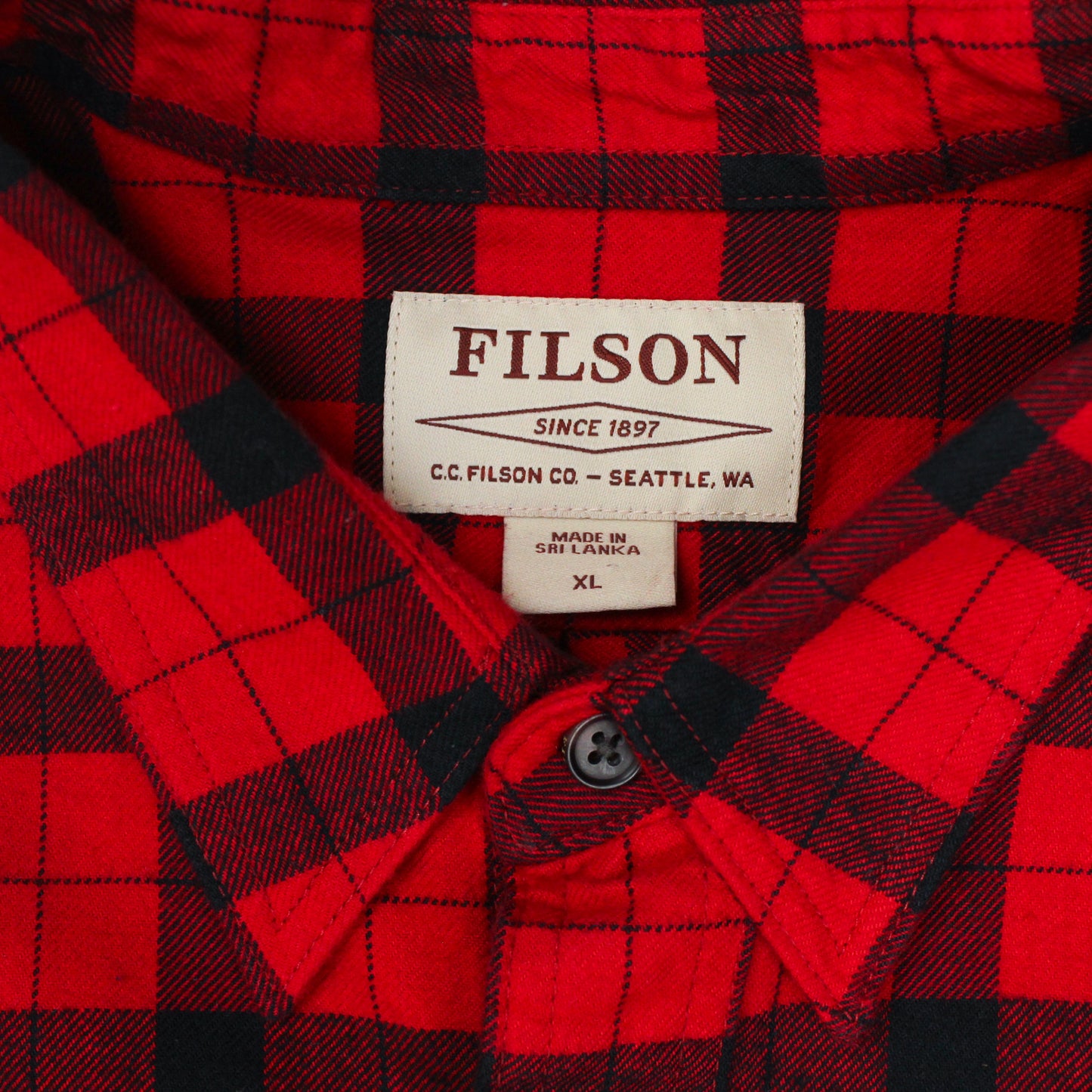 Filson Plaid Cotton Flannel Alaskan Guide Shirt