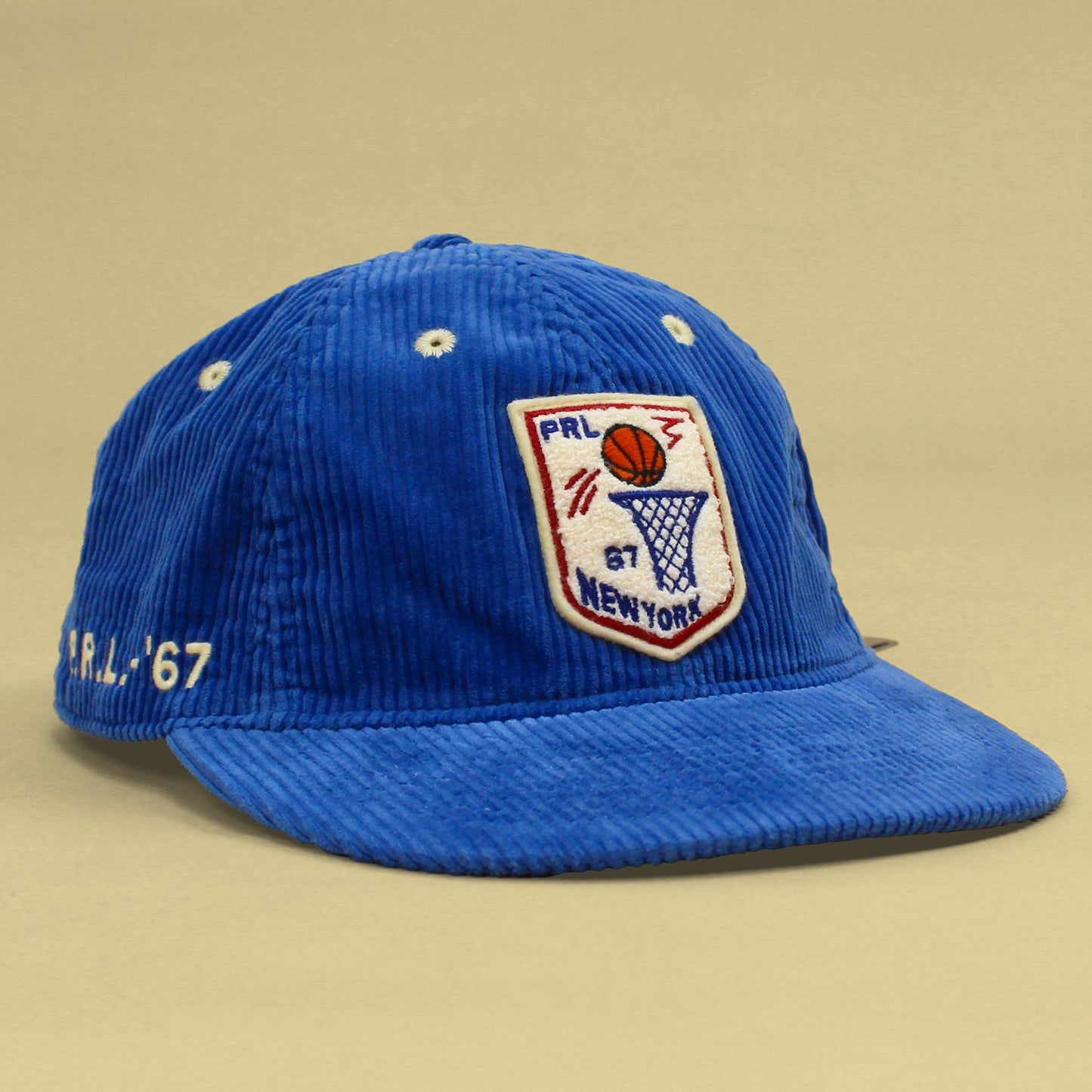 Polo Ralph Lauren New York Basketball Chenille Patch Corduroy Ball Cap