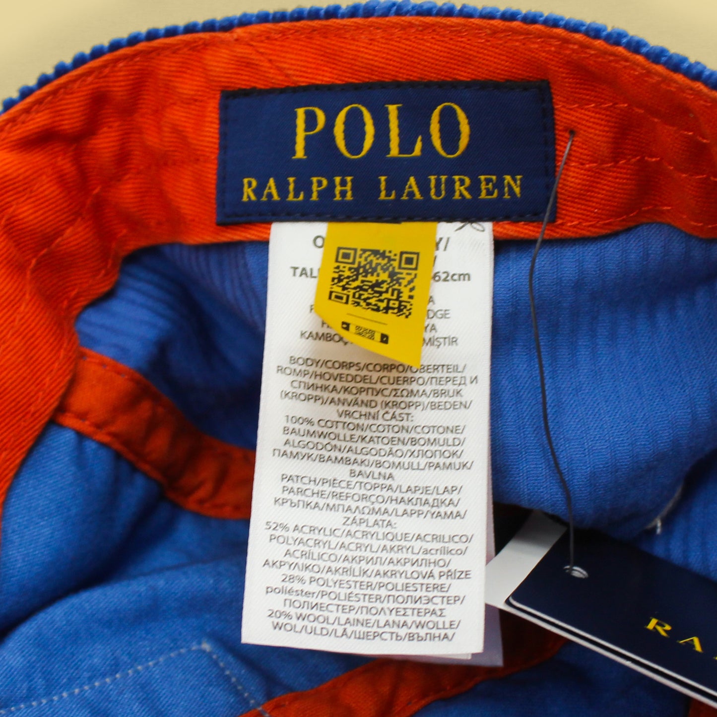 Polo Ralph Lauren New York Basketball Chenille Patch Corduroy Ball Cap
