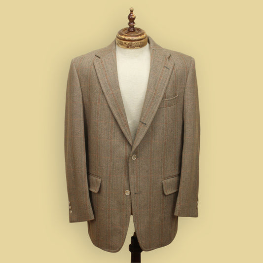J. Press Herringbone Check Tweed Sport Coat