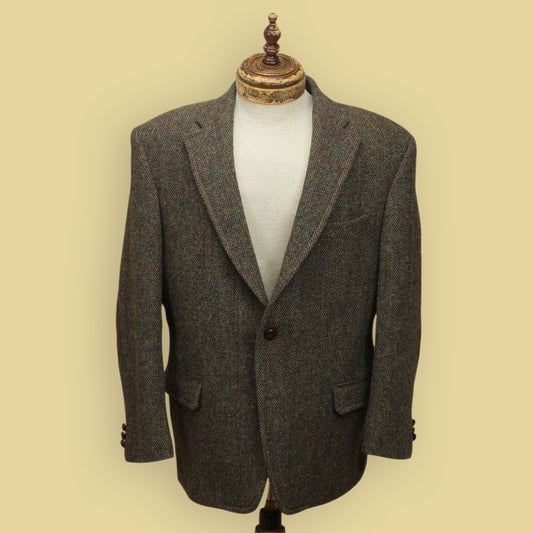 J. Press Check Herringbone Tweed Princeton Sport Coat