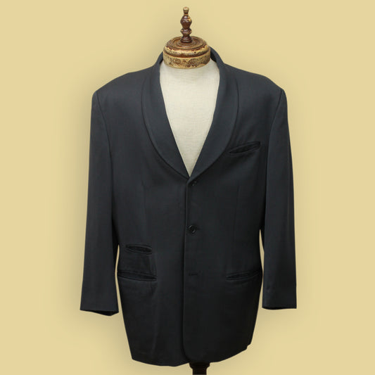 Katharine Hamnett London Wool Gabardine Shawl Collar Sport Coat