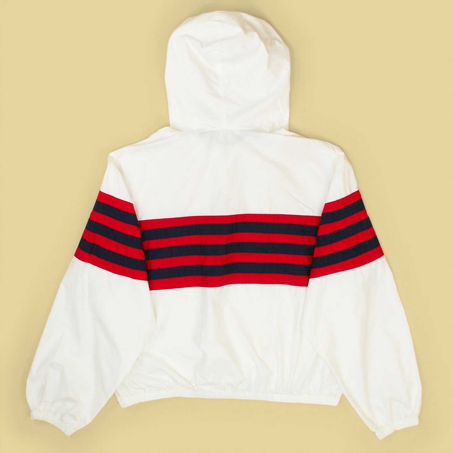 Vintage Polo Ralph Lauren Block Stripe Cotton Hooded Anorak Jacket