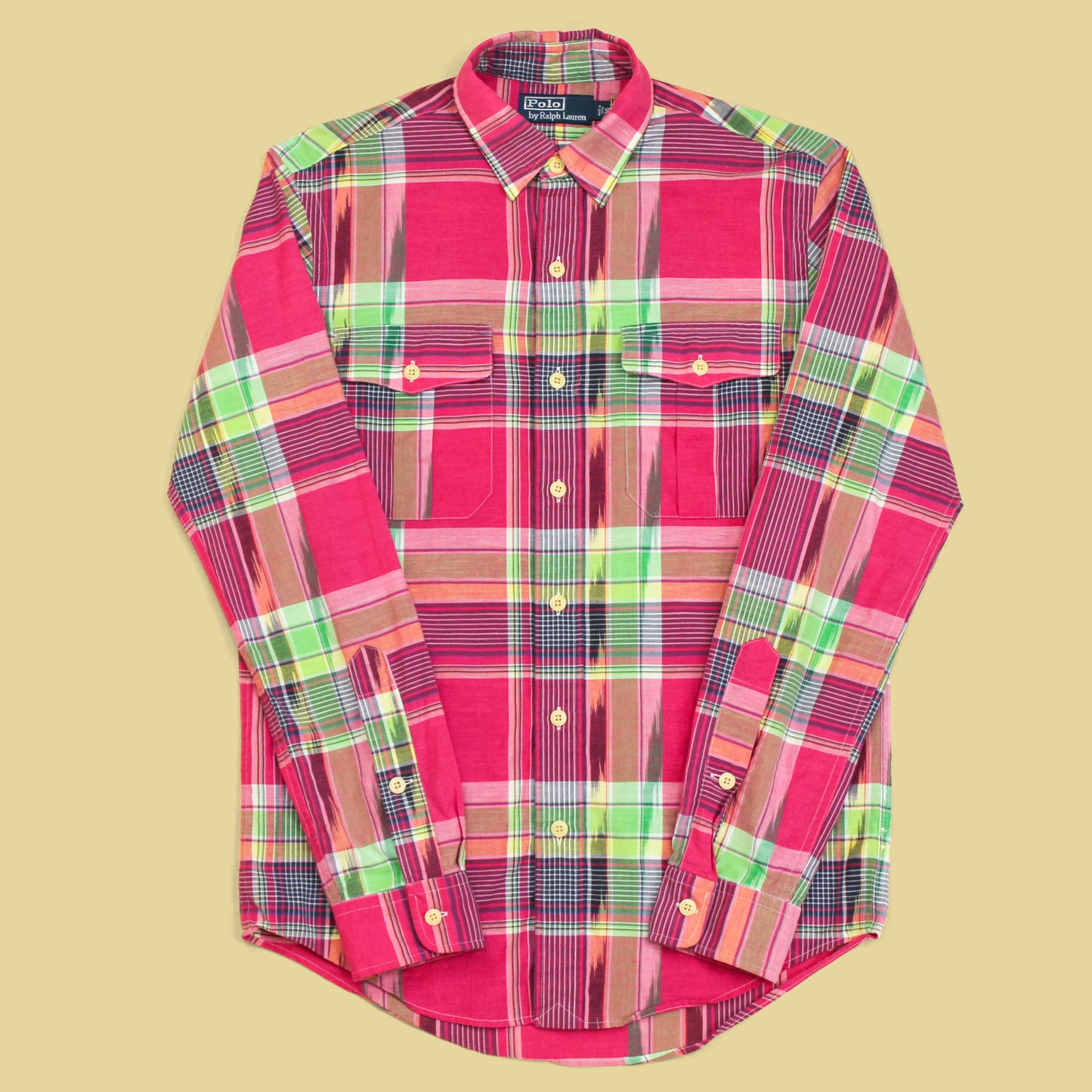 Polo Ralph Lauren Ikat Madras Button-Up Safari Shirt