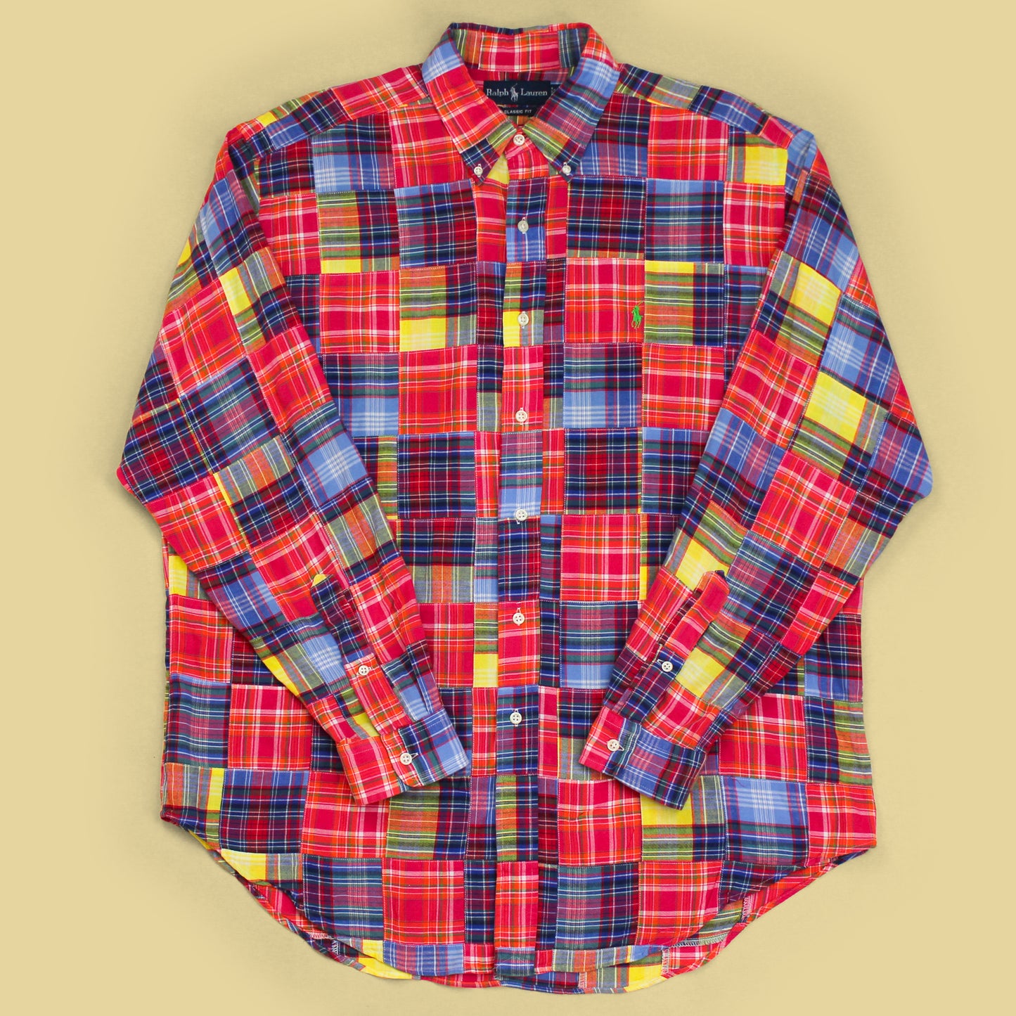 Polo Ralph Lauren Patchwork Madras Button-Down Shirt