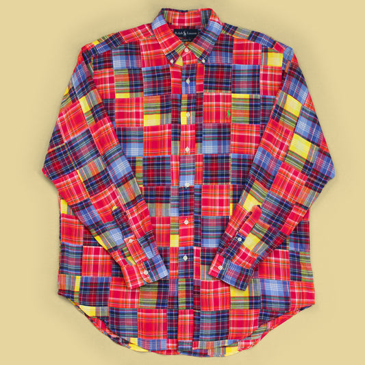 Polo Ralph Lauren Patchwork Madras Button-Down Shirt