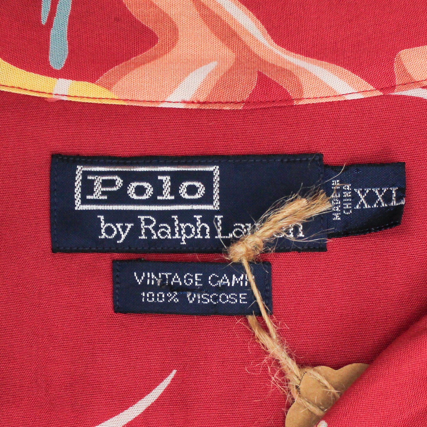 Polo Ralph Lauren Surf Print Rayon Short Sleeve Vintage Camp Shirt