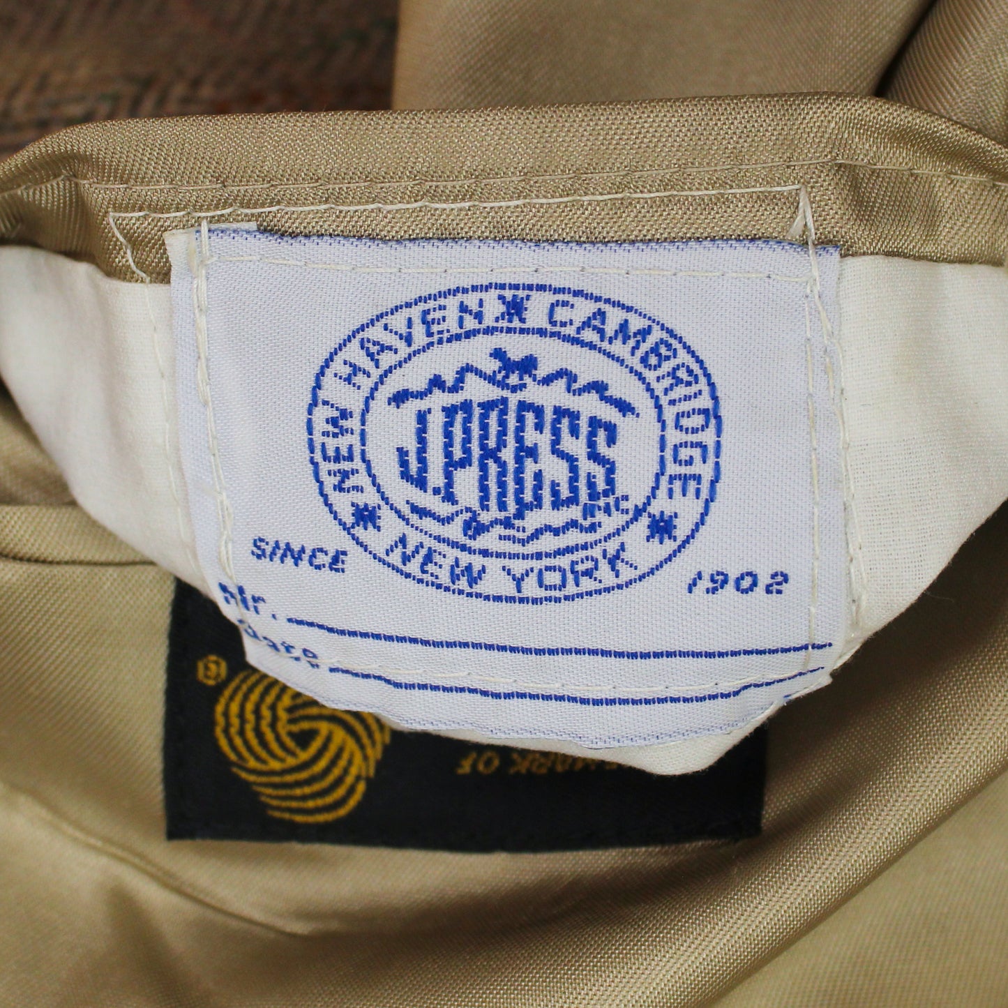 J. Press Herringbone Check Tweed Sport Coat