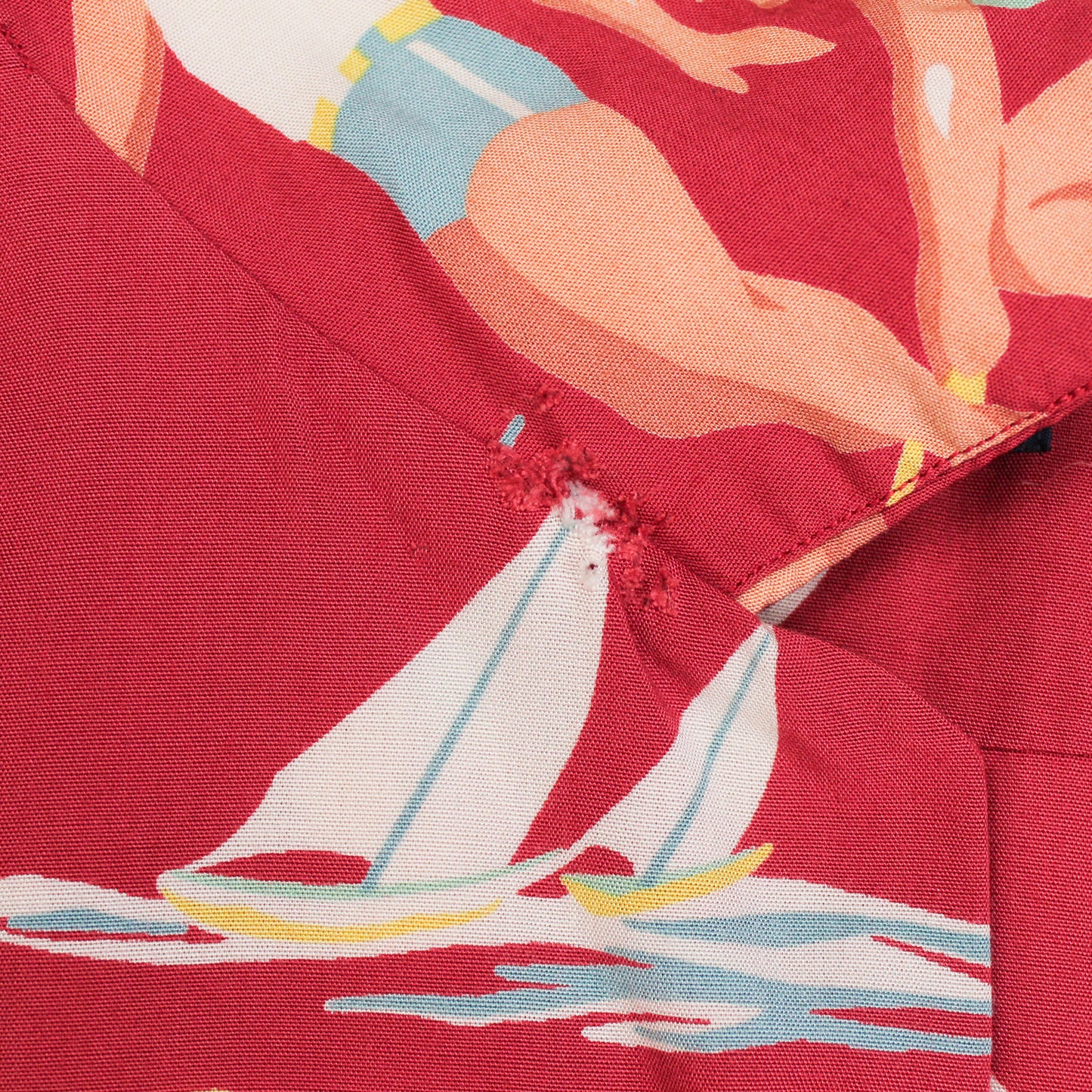 Polo Ralph Lauren Surf Print Rayon Short Sleeve Vintage Camp Shirt