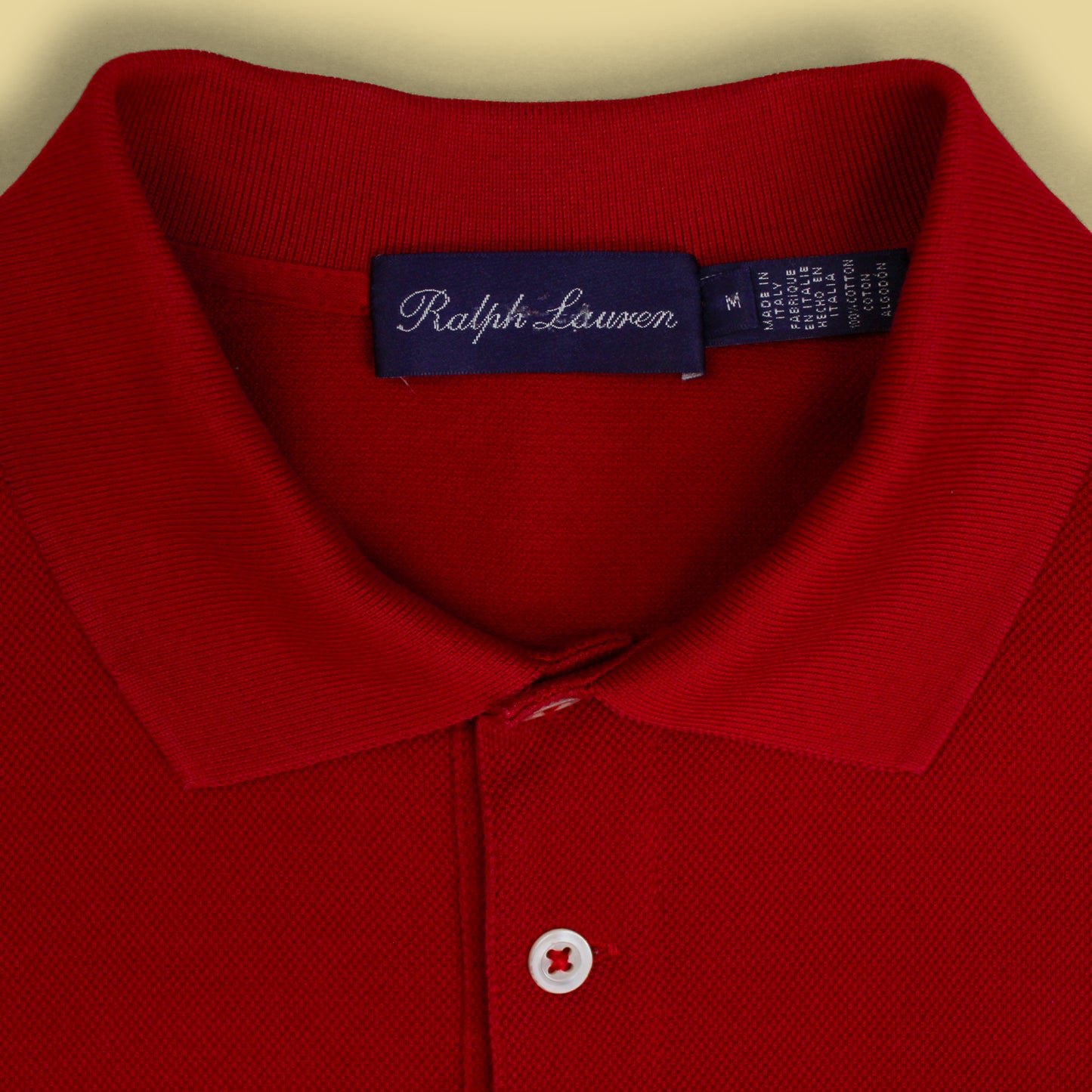 Ralph Lauren Purple Label Pique Knit Polo Shirt