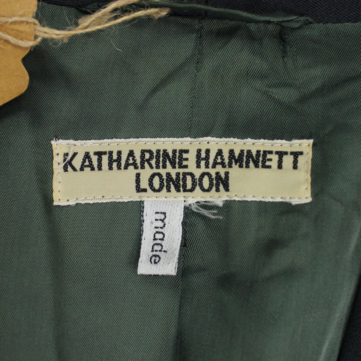 Katharine Hamnett London Wool Gabardine Shawl Collar Sport Coat