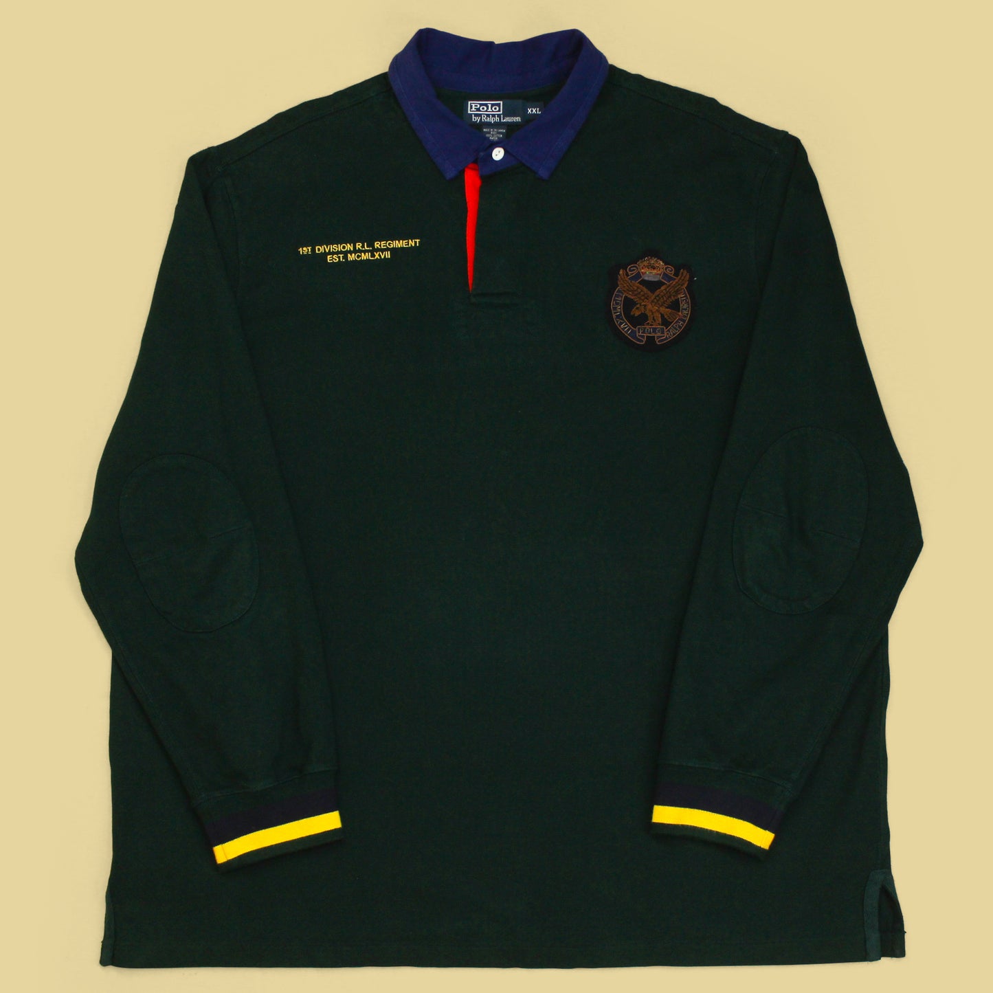 Polo Ralph Lauren Regiment Beaded Crest Rugby Shirt