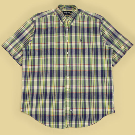 Vintage Polo Ralph Lauren Madras Short Sleeve Button-Down Shirt