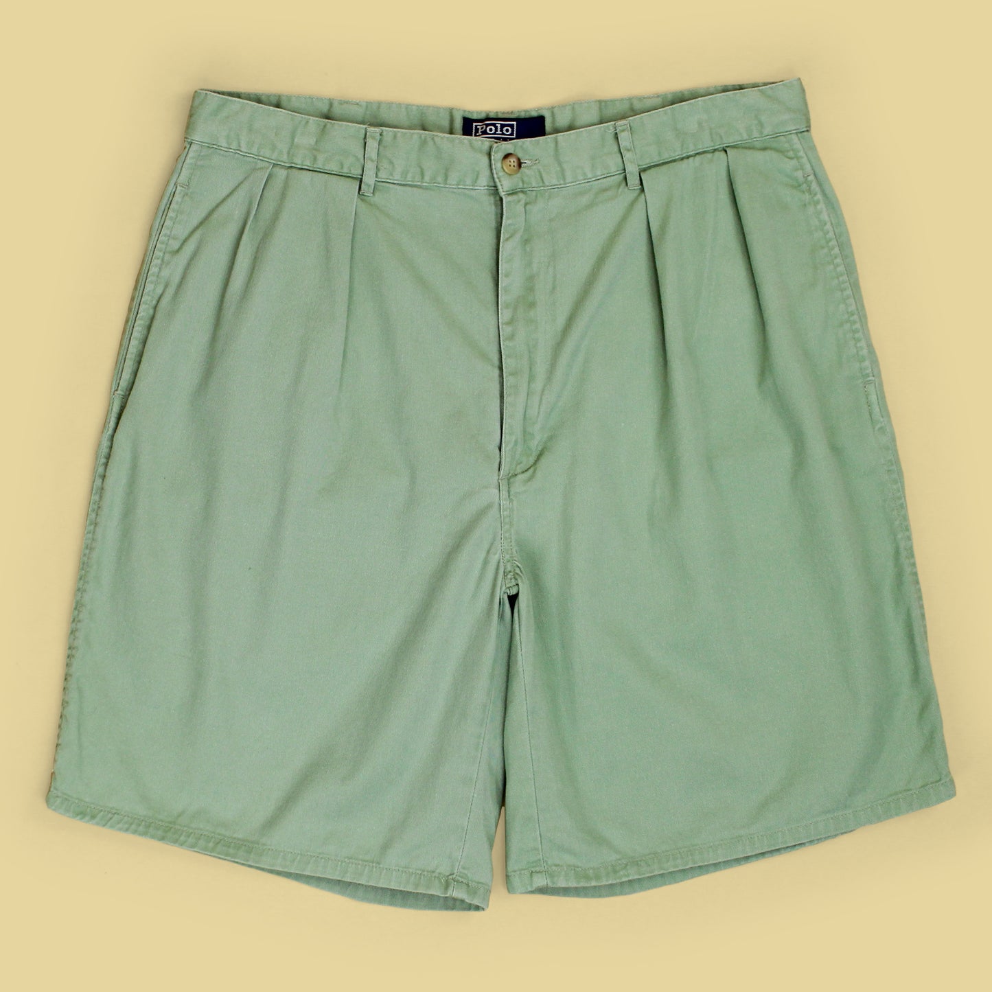 Vintage Polo Ralph Lauren Cotton Twill Pleated Tyler Shorts