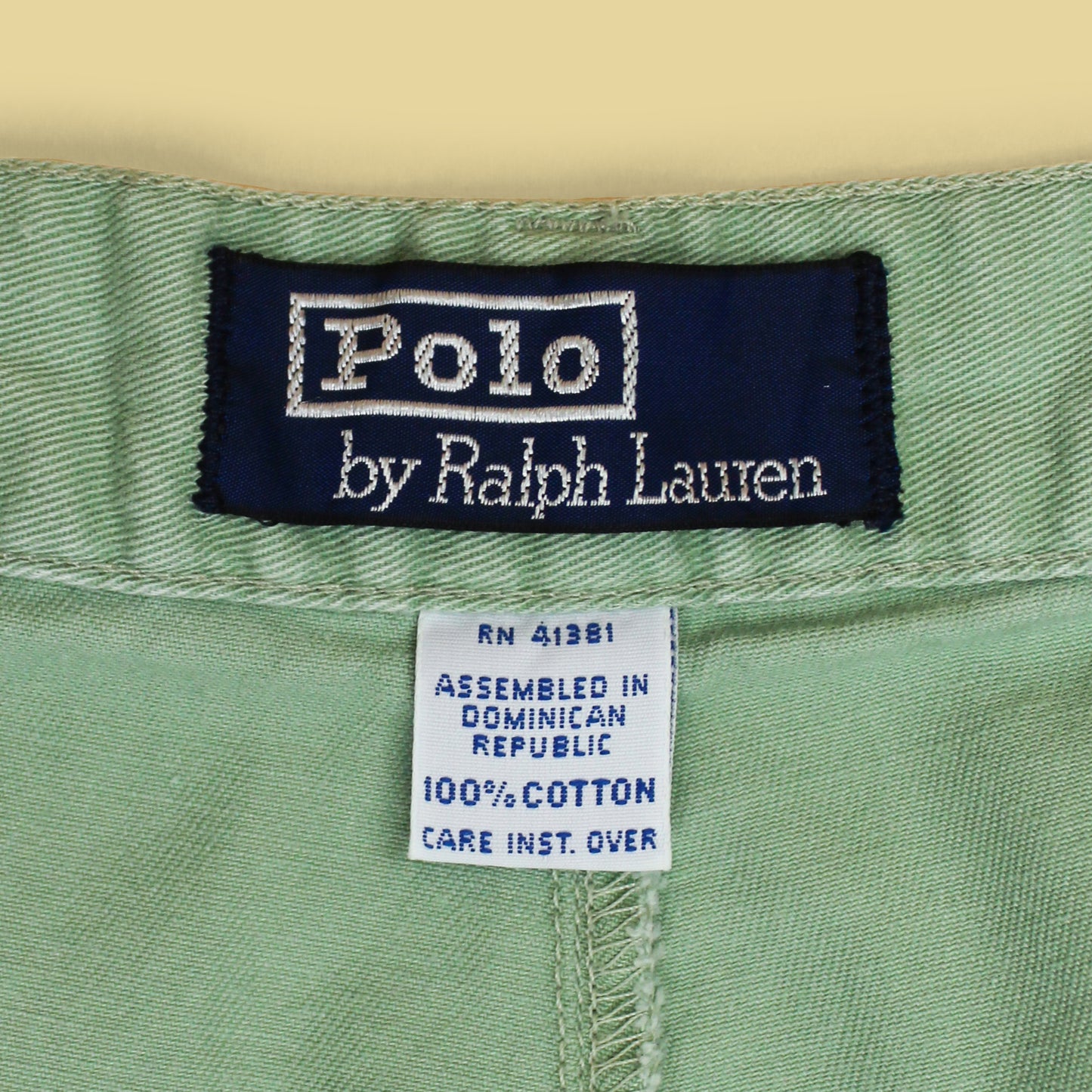 Vintage Polo Ralph Lauren Cotton Twill Pleated Tyler Shorts
