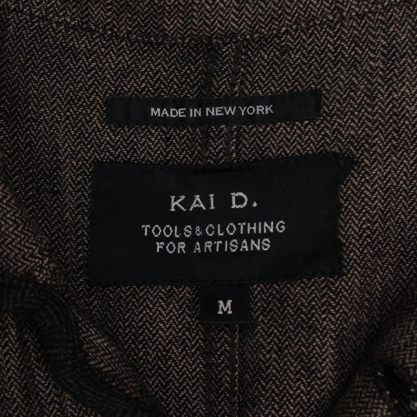 Kai D. Herringbone Linen Coverall Jacket