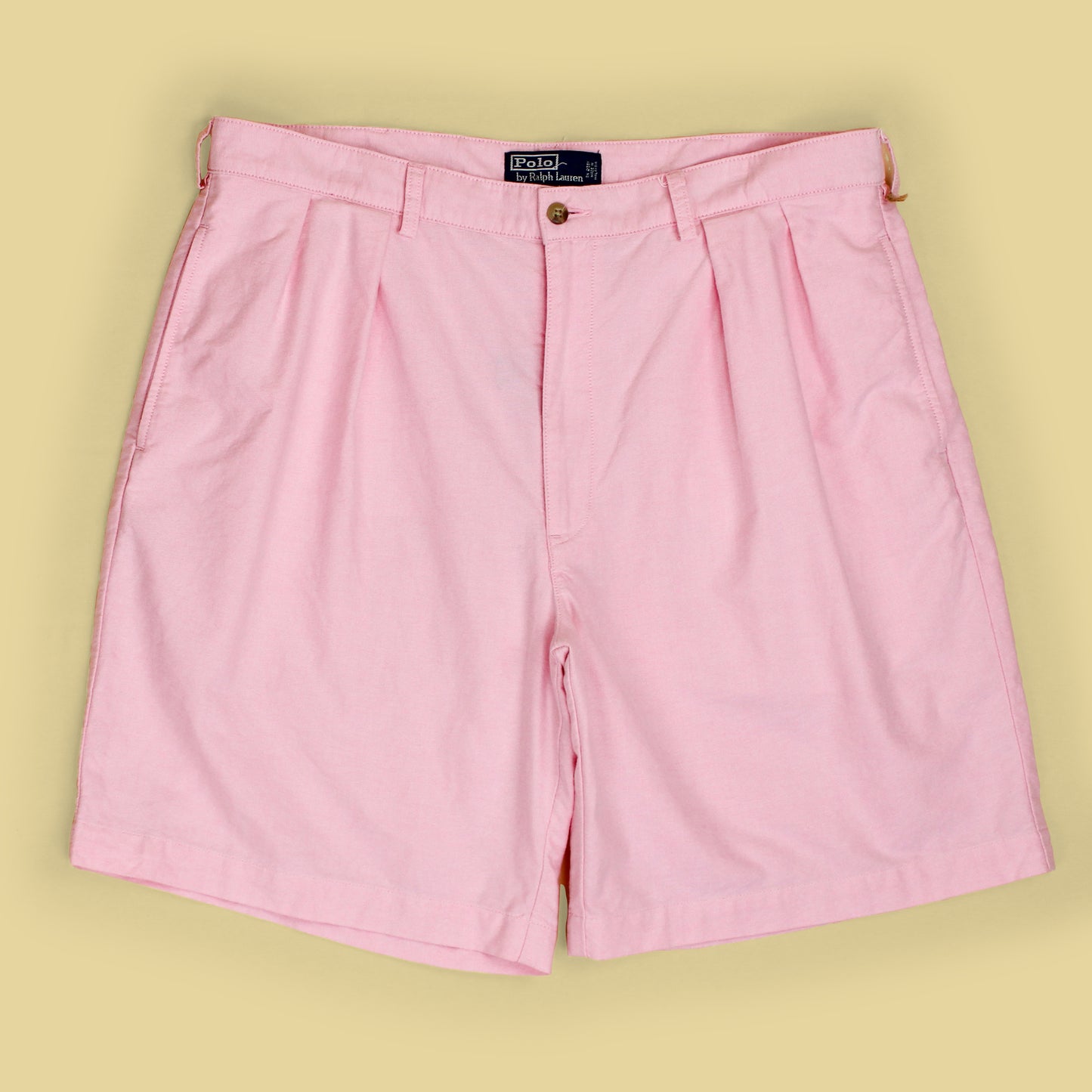 Vintage Polo Ralph Lauren Oxford Cloth Cotton Pleated Tyler Shorts