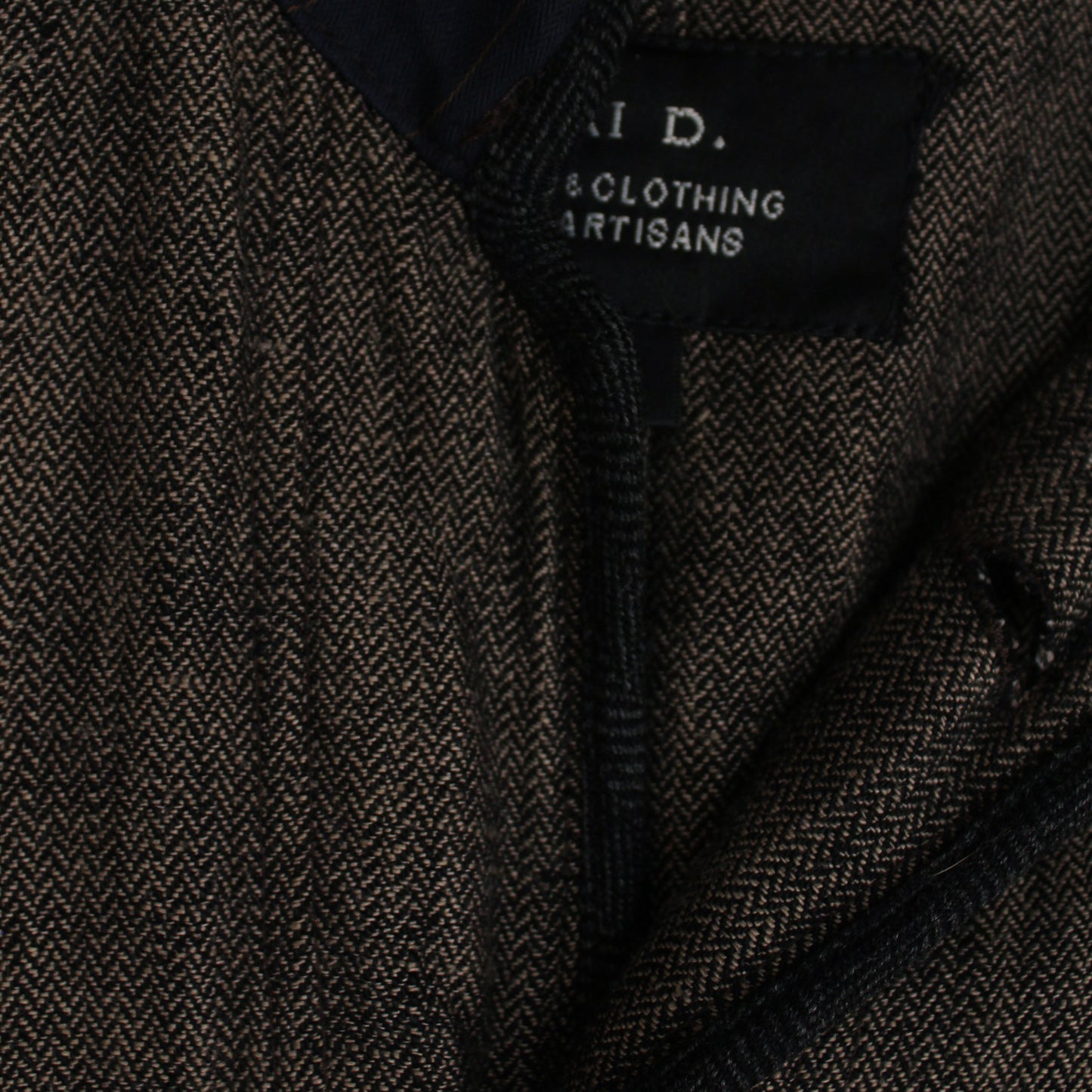 Kai D. Herringbone Linen Coverall Jacket
